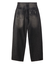 LOGO PATCH WIDE TAPERED DENIM PANTS