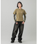 LOGO PATCH WIDE TAPERED DENIM PANTS