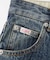 LOGO PATCH WIDE TAPERED DENIM PANTS