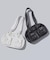 DOUBLE POCKET FAUX LEATHER HAND BAG