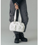 DOUBLE POCKET FAUX LEATHER HAND BAG