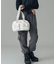DOUBLE POCKET FAUX LEATHER HAND BAG