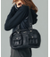 DOUBLE POCKET FAUX LEATHER HAND BAG