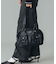 DOUBLE POCKET FAUX LEATHER HAND BAG