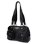 DOUBLE POCKET FAUX LEATHER HAND BAG