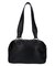 DOUBLE POCKET FAUX LEATHER HAND BAG