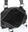 DOUBLE POCKET FAUX LEATHER HAND BAG