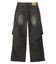 LOW RISE CARGO POCKET DENIM PANTS