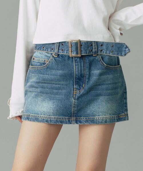 2WAY LOW RISE MINI SKIRT｜エックスガールの通販｜&mall（アンド