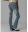LOW RISE FLARE SKINNY DENIM PANTS