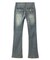 LOW RISE FLARE SKINNY DENIM PANTS