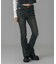 LOW RISE FLARE SKINNY DENIM PANTS