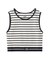 LOGO AND STRIPE TANK TOP