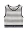LOGO AND STRIPE TANK TOP