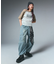 FADED 2WAY WIDE LEG CARGO PANTS