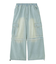 FADED 2WAY WIDE LEG CARGO PANTS