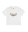 HEART WING SHINY LOGO S/S CROPPED TEE