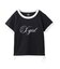 SCRIPT LOGO DRAWSTRING RINGER BABY TEE