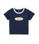 GRADATION GLITTER OVAL LOGO S/S BABY TEE