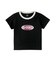 GRADATION GLITTER OVAL LOGO S/S BABY TEE