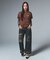 DISTRESSED LOOSE STRAIGHT DENIM PANTS