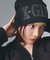 RHINESTONE ROMAN TYPE LOGO BEANIE