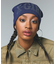 RHINESTONE ROMAN TYPE LOGO BEANIE