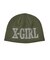 RHINESTONE ROMAN TYPE LOGO BEANIE