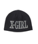 RHINESTONE ROMAN TYPE LOGO BEANIE