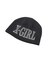 RHINESTONE ROMAN TYPE LOGO BEANIE