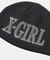 RHINESTONE ROMAN TYPE LOGO BEANIE