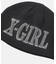 RHINESTONE ROMAN TYPE LOGO BEANIE
