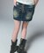 BUTTERFLY POCKET DENIM MINI SKIRT