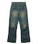 PANELED DENIM PANTS