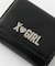 RHINESTONE LABEL MINI WALLET