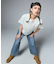 WAIST ADJUST DENIM PANTS