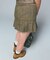 WAIST RIB PLEATED MINI SKIRT