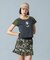 WAIST RIB PLEATED MINI SKIRT