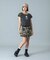 WAIST RIB PLEATED MINI SKIRT