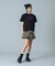 WAIST RIB PLEATED MINI SKIRT