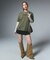 WAIST RIB PLEATED MINI SKIRT