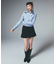 WAIST RIB PLEATED MINI SKIRT