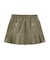 WAIST RIB PLEATED MINI SKIRT