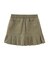 WAIST RIB PLEATED MINI SKIRT