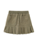 WAIST RIB PLEATED MINI SKIRT