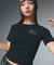 CHENILLE EMBROIDERED LOGO MARK BABY TEE