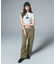 WAIST RIB EASY PANTS