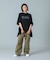 WAIST RIB EASY PANTS