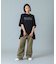 WAIST RIB EASY PANTS