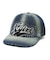 RHINESTONE AND LOGO DENIM 6PANEL CAP